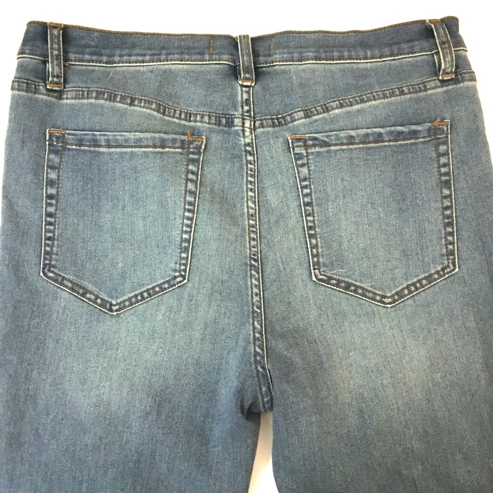 Free People High Rise Dusty Blue Skinny Jeans - Picture 4 of 7